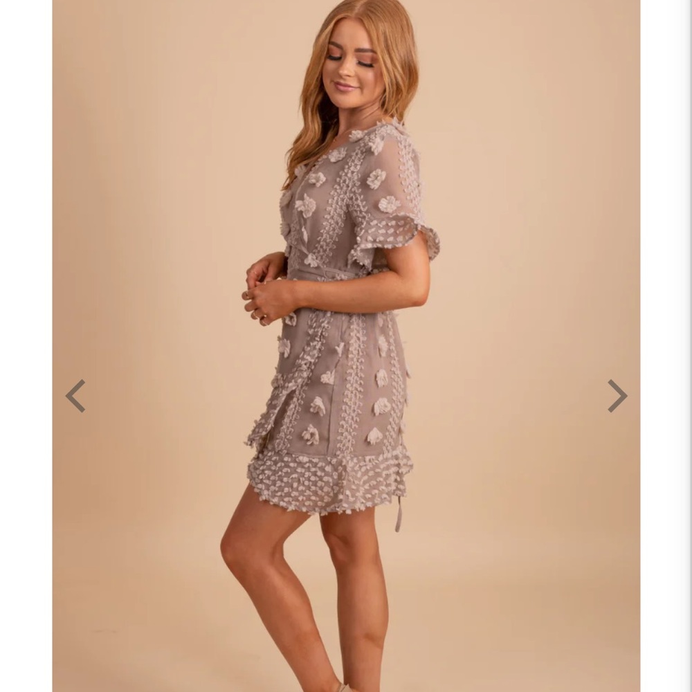 Moving On Textured Mini Dress - Bella ella boutique